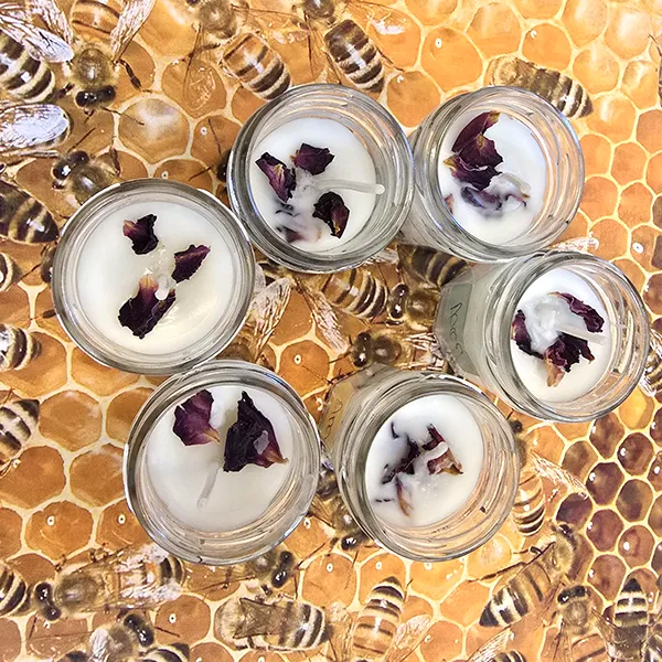 Petits Acrobates Trotteurs Bougie Cire Abeille 06